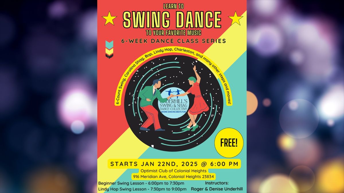 Beginner Basic Swing and Lindy Hop Classes (Winter 2025) 