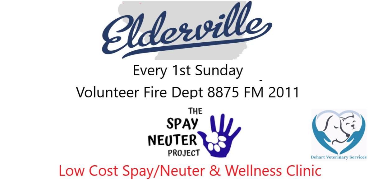 The Spay Neuter Project (Dehart Vet Services) * Elderville Volunteer Fire Department