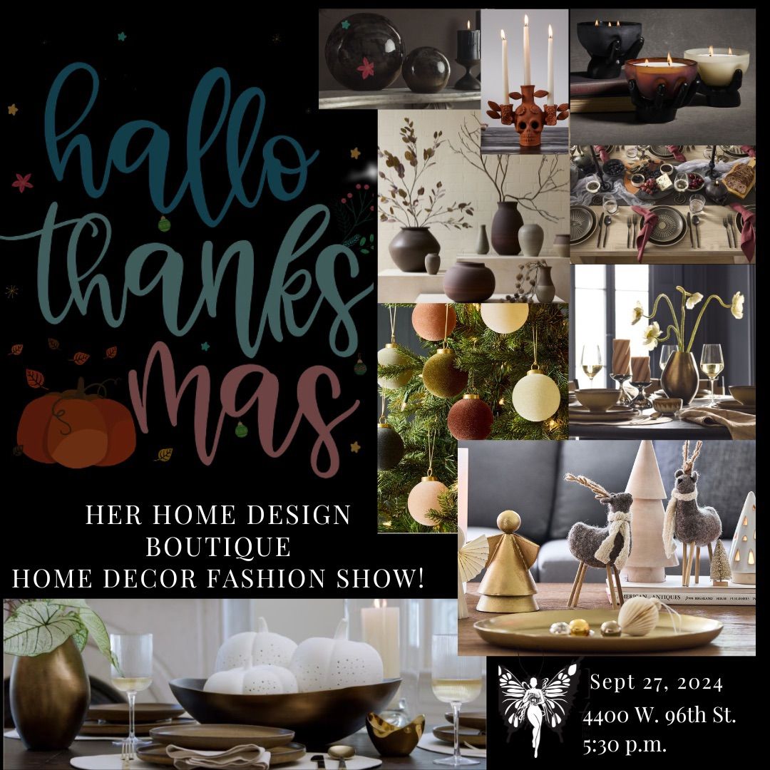 HalloThanksMas: A holiday home decor preview FASHION SHOW