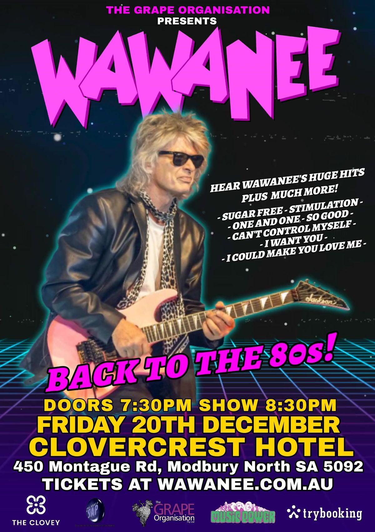 WaWaNee - Back to the 80s at The Clovercrest