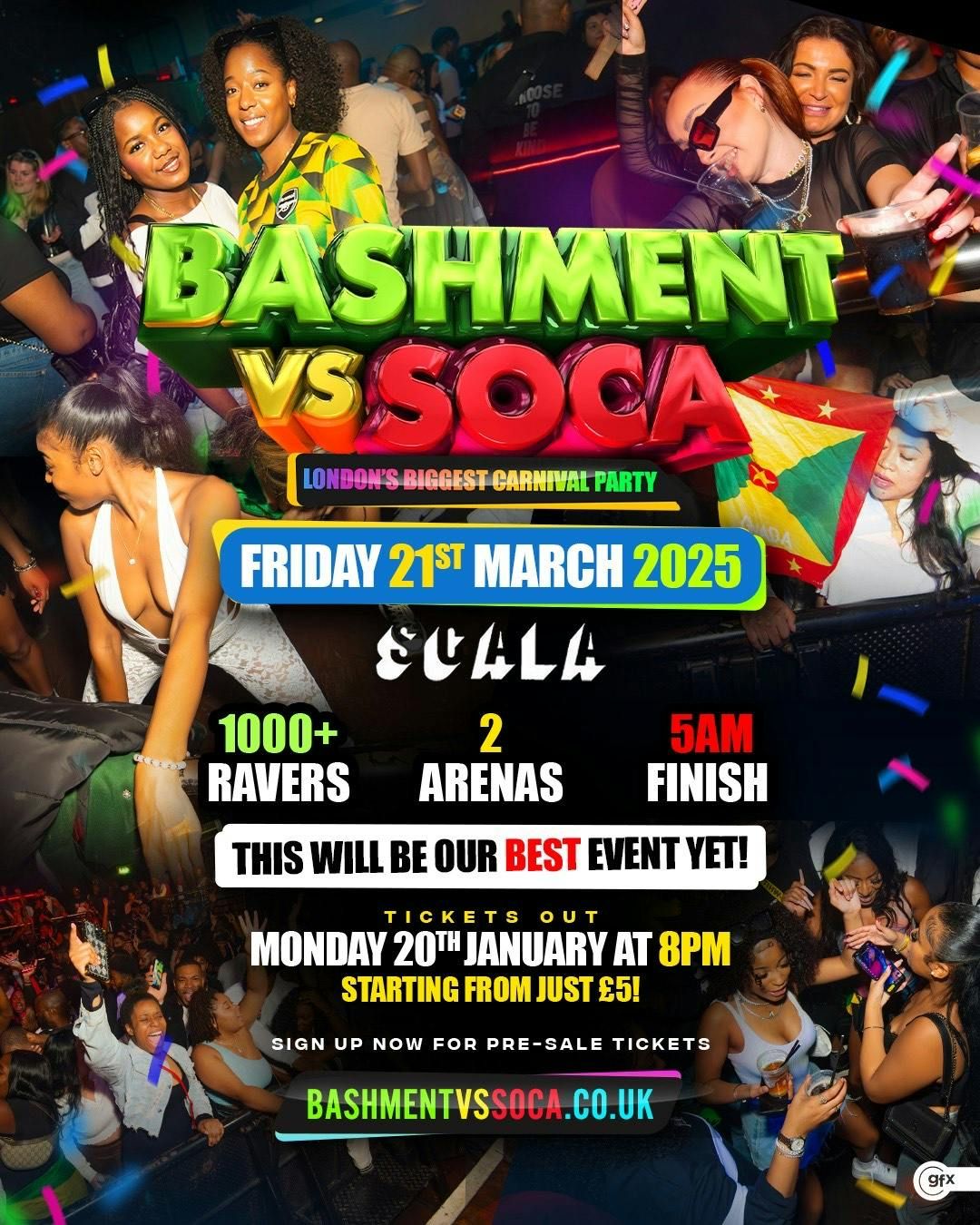 Bashment Vs Soca - London\u2019s Biggest Carnival Party