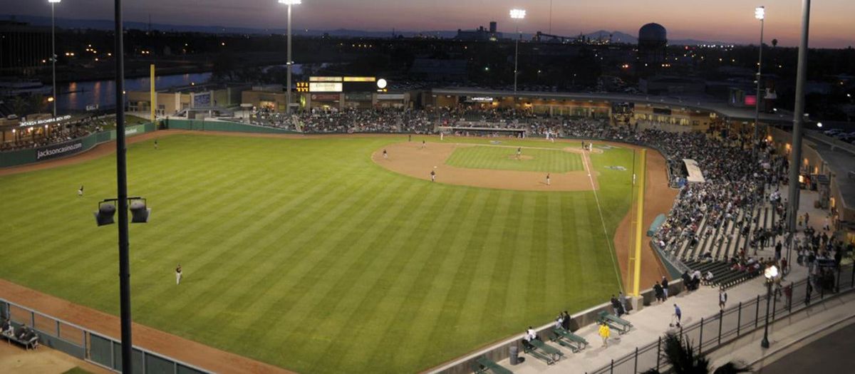 Fresno Grizzlies at Stockton Ports at Banner Island Ballpark