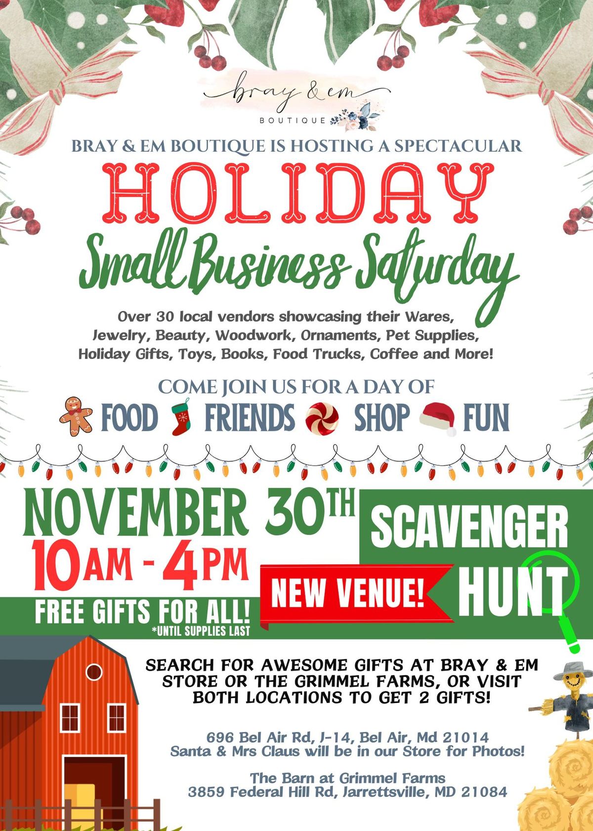 SMALL BUSINESS SATURDAY - Bray & Em Boutique x Grimmel Farms Style