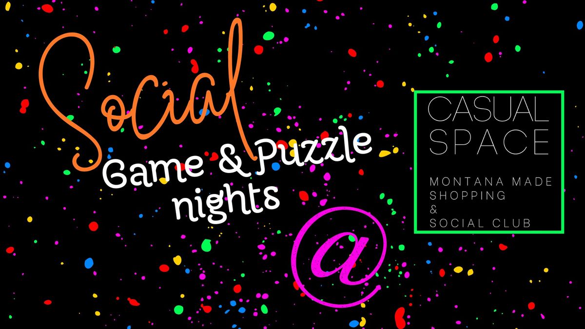 Social Game & Puzzle Night