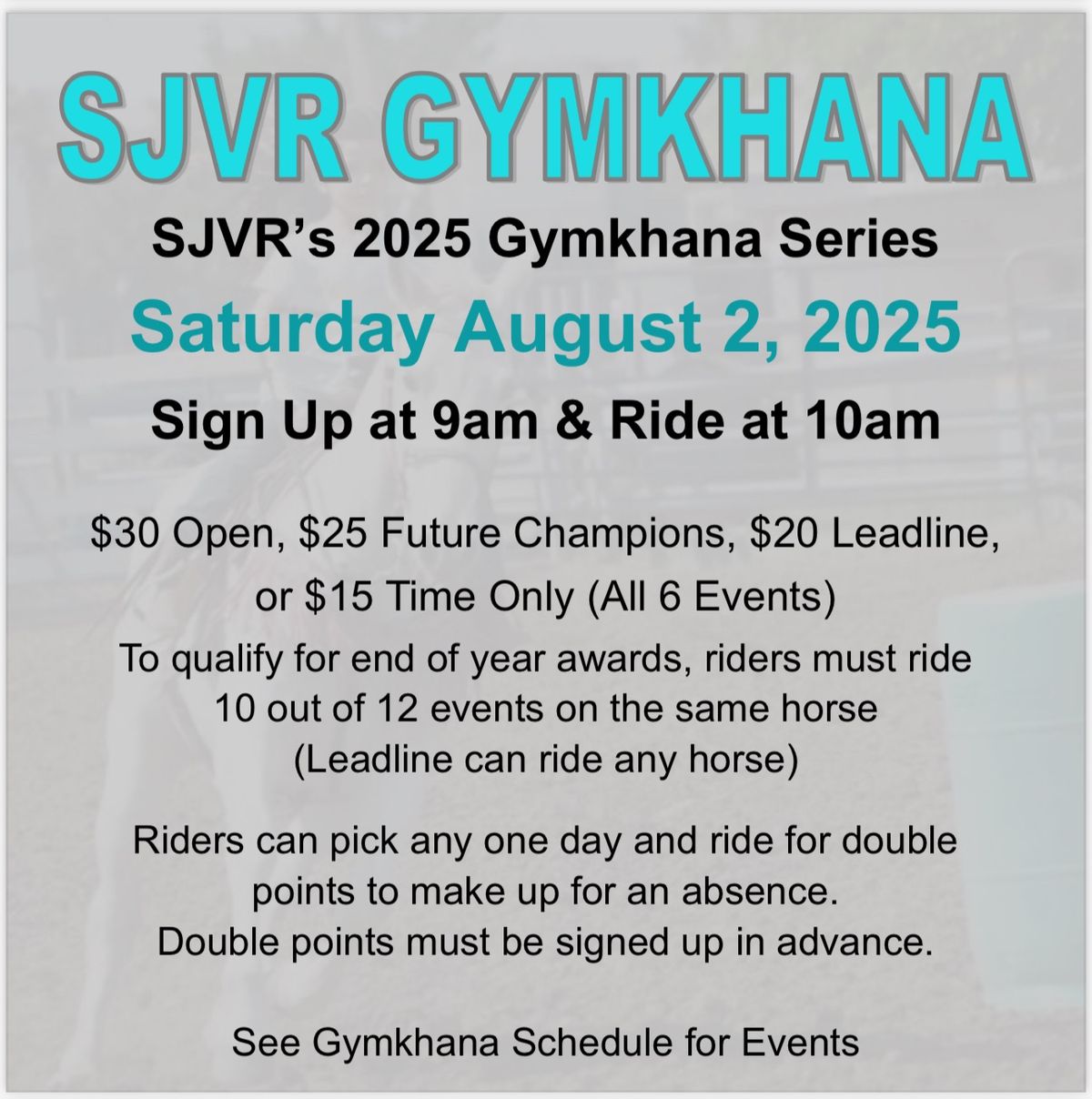 SJVR Gymkhana