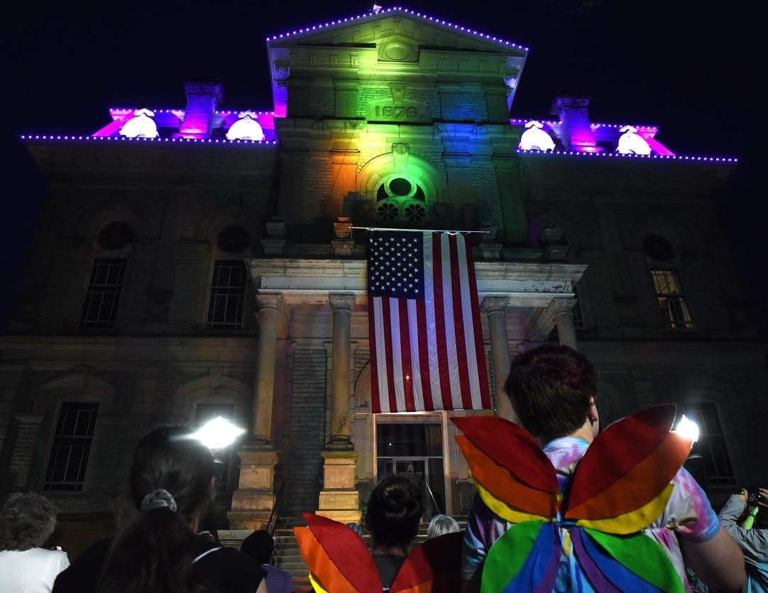 People's Lighting of the Courthouse 