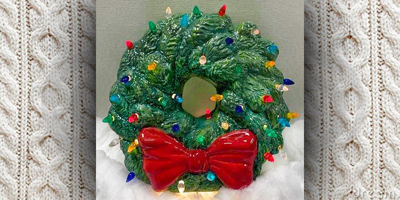 Lighted Ceramic Wreath Workshop