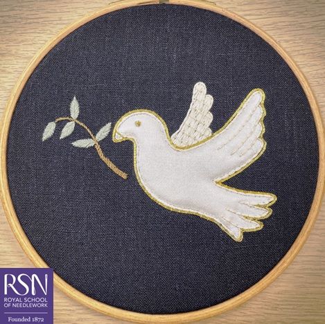 Royal School of Needlework: Dove of Peace class