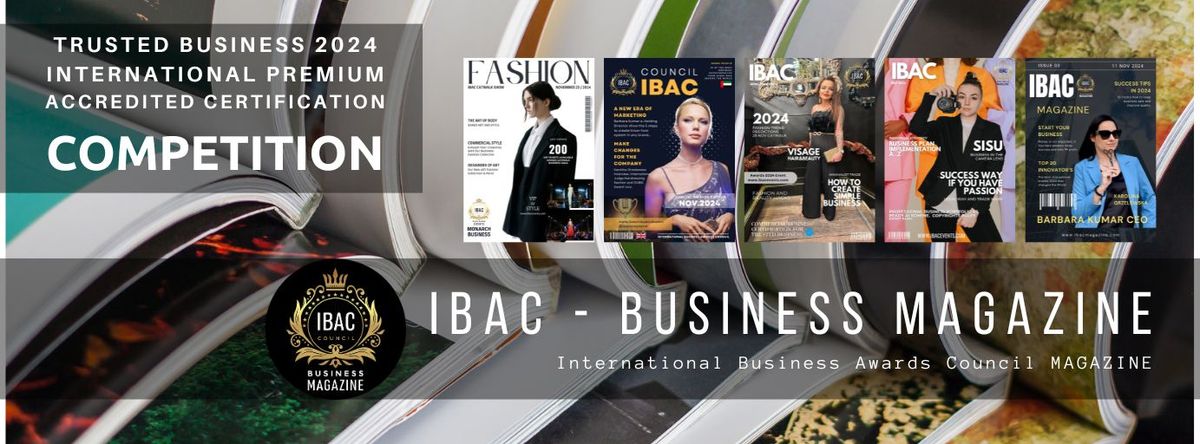 International Business Competition and Awards IBAC Magazine Dinner Gala Event 23 Nov 2024