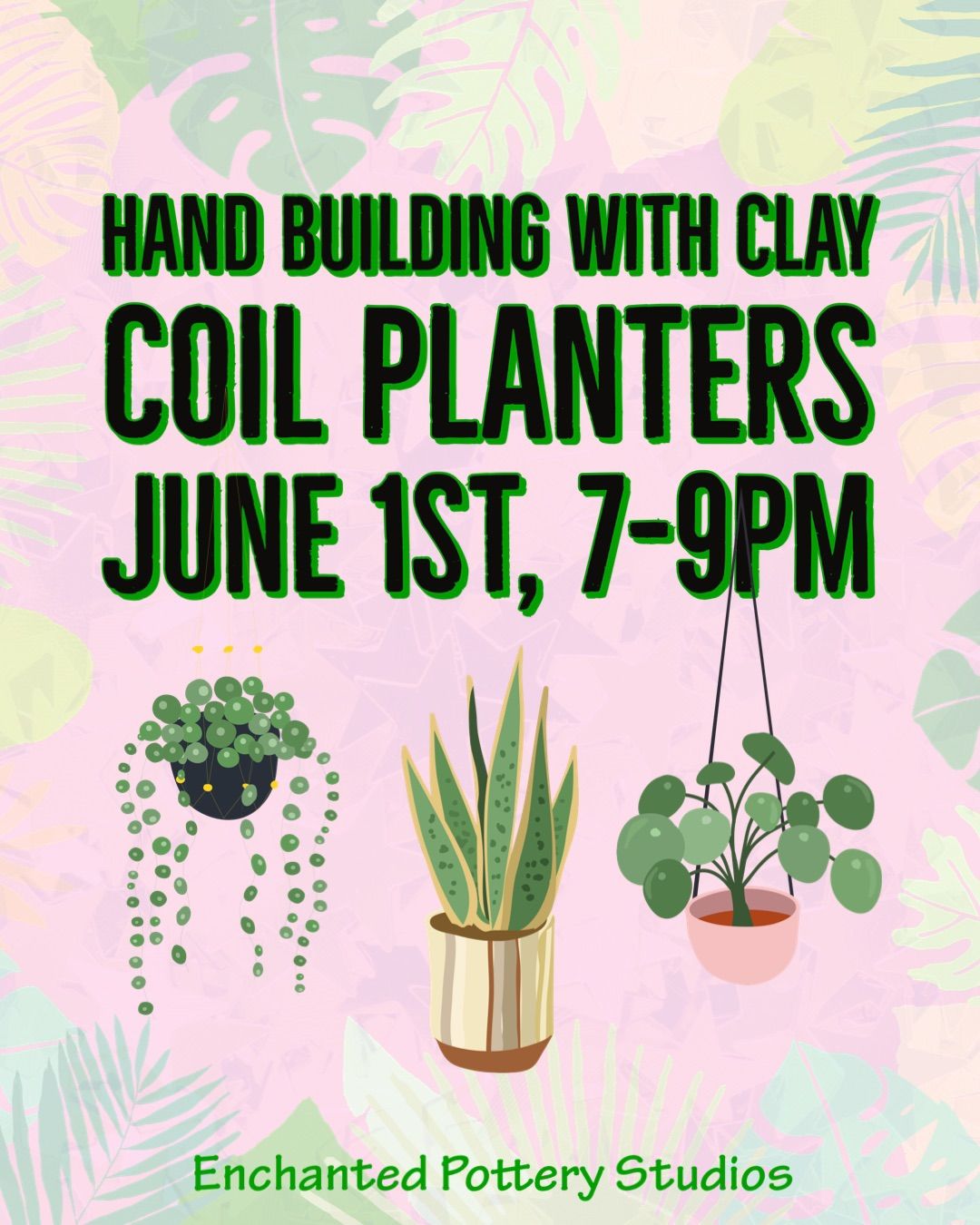 EPS Hand Building With Clay Planters