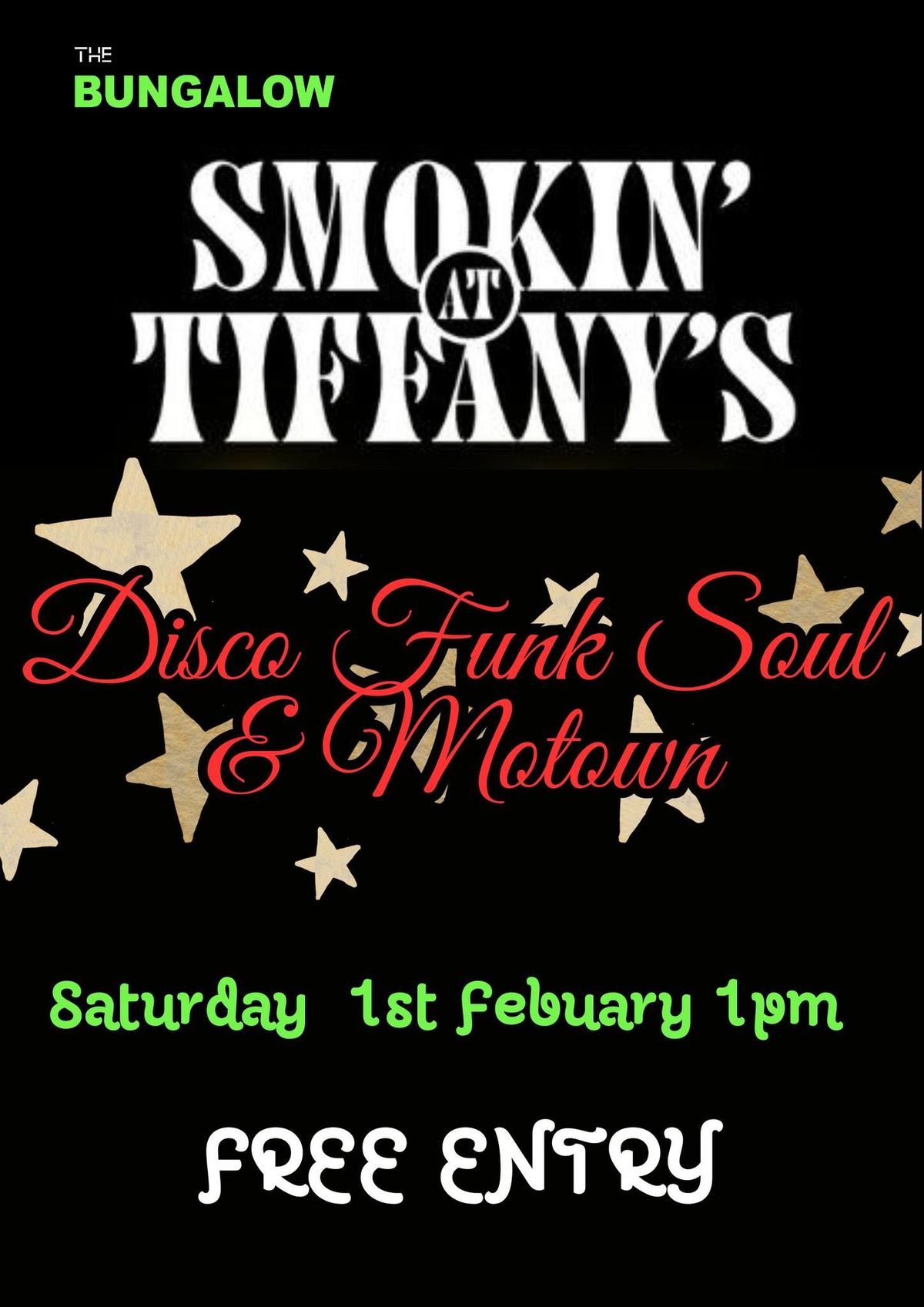 Smokin' At Tiffany's FREE ENTRY 