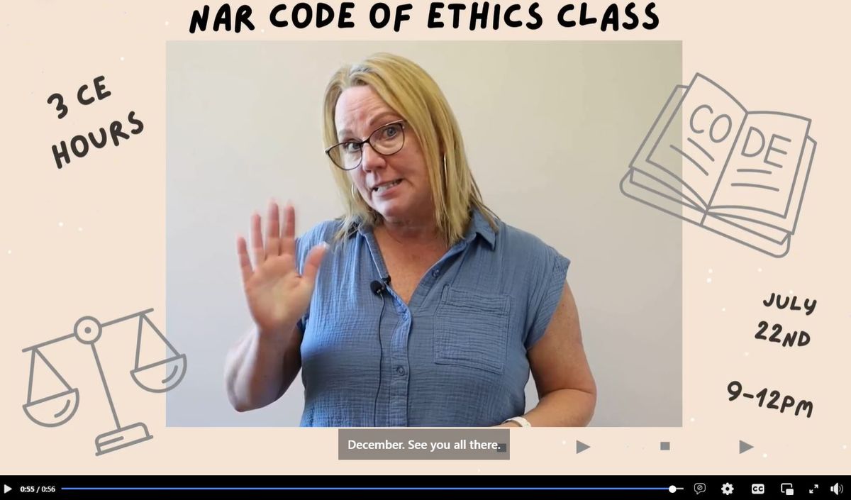 NAR Code of Ethics Class