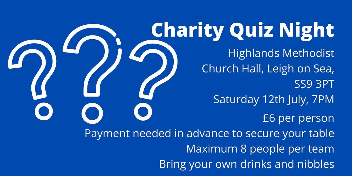 Charity Quiz Night