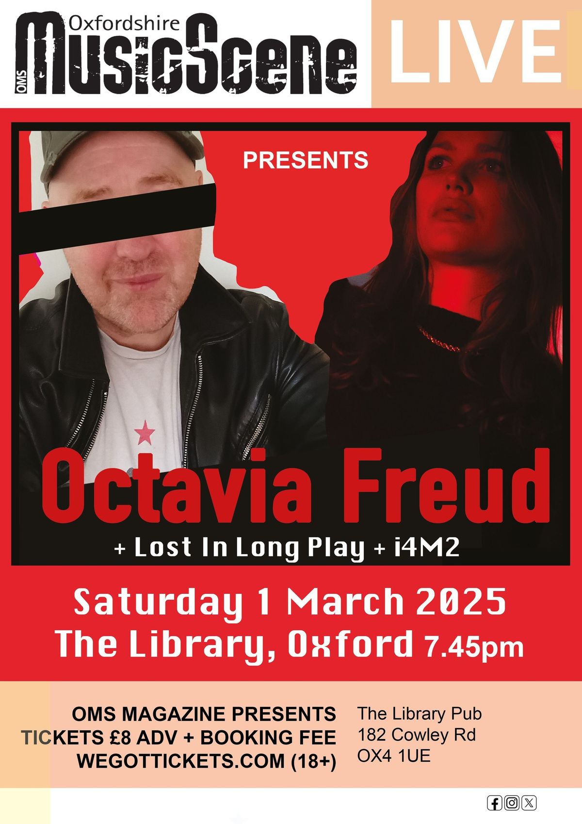 New Gig Announcement: OMS magazine Octavia Freud gig at The Library