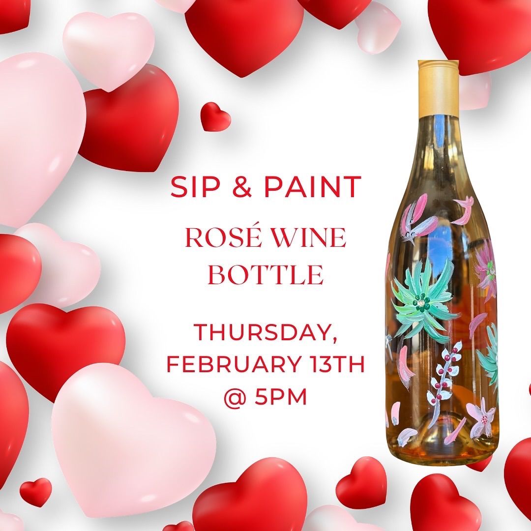 Paint & Sip Wine Bottle