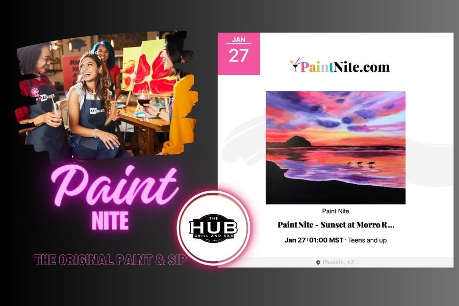 Paint Nite at The Hub Grill and Bar Ahwatukee