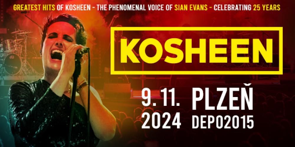 KOSHEEN (UK) sobota 9.11.2024, DEPO2015 Plze\u0148, \u010cR 