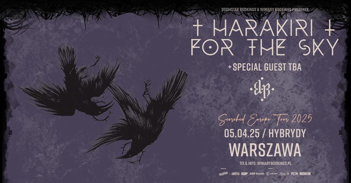 HARAKIRI FOR THE SKY + E-L-R \/ 5.04.25 \/ Hybrydy, Warszawa