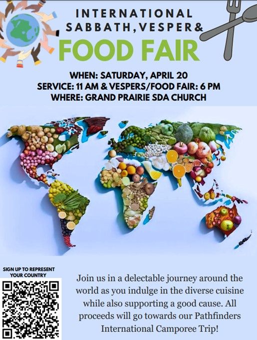 International Sabbath with Vespers & Food Fair