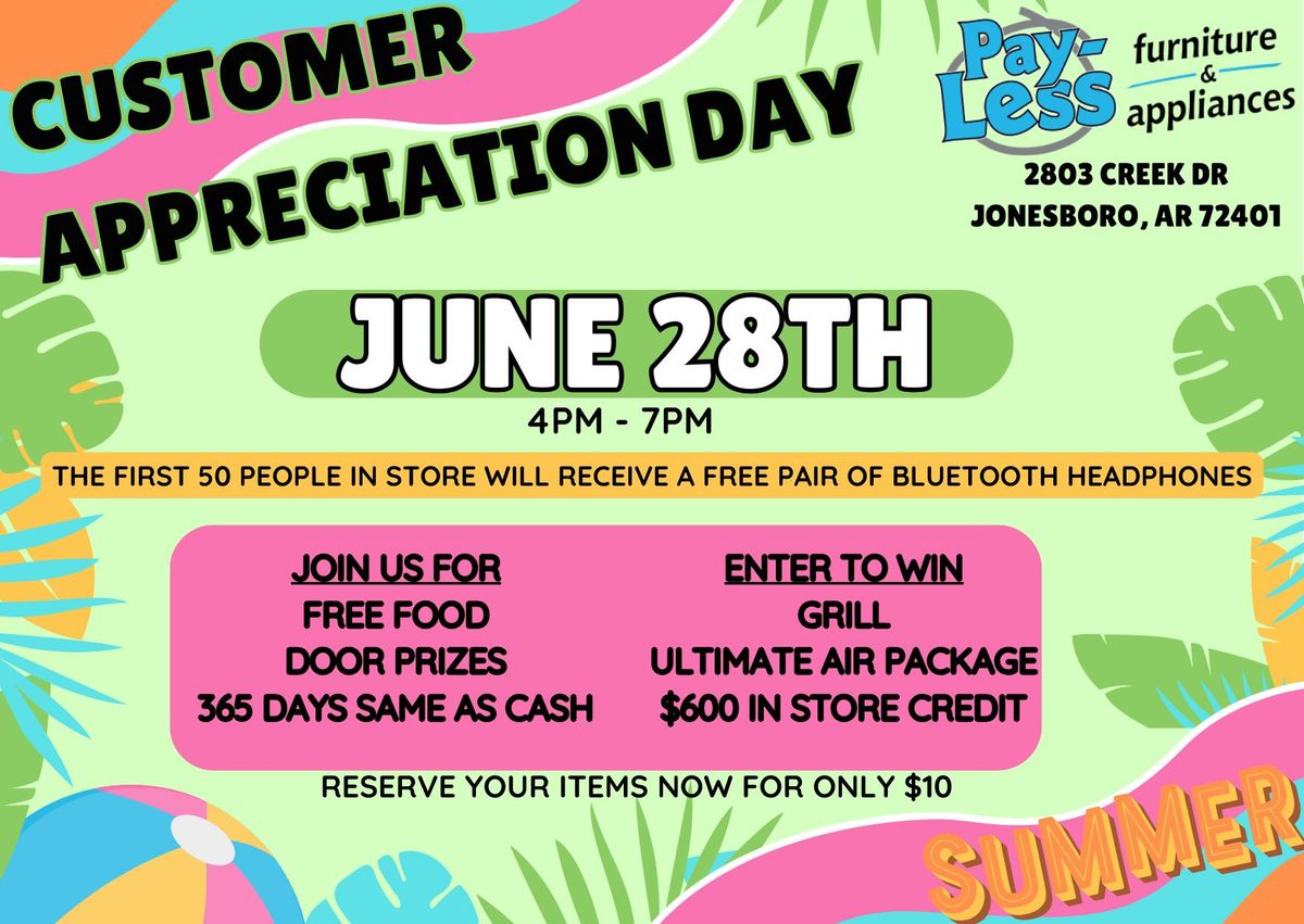 CUSTOMER APPRECIATION DAY