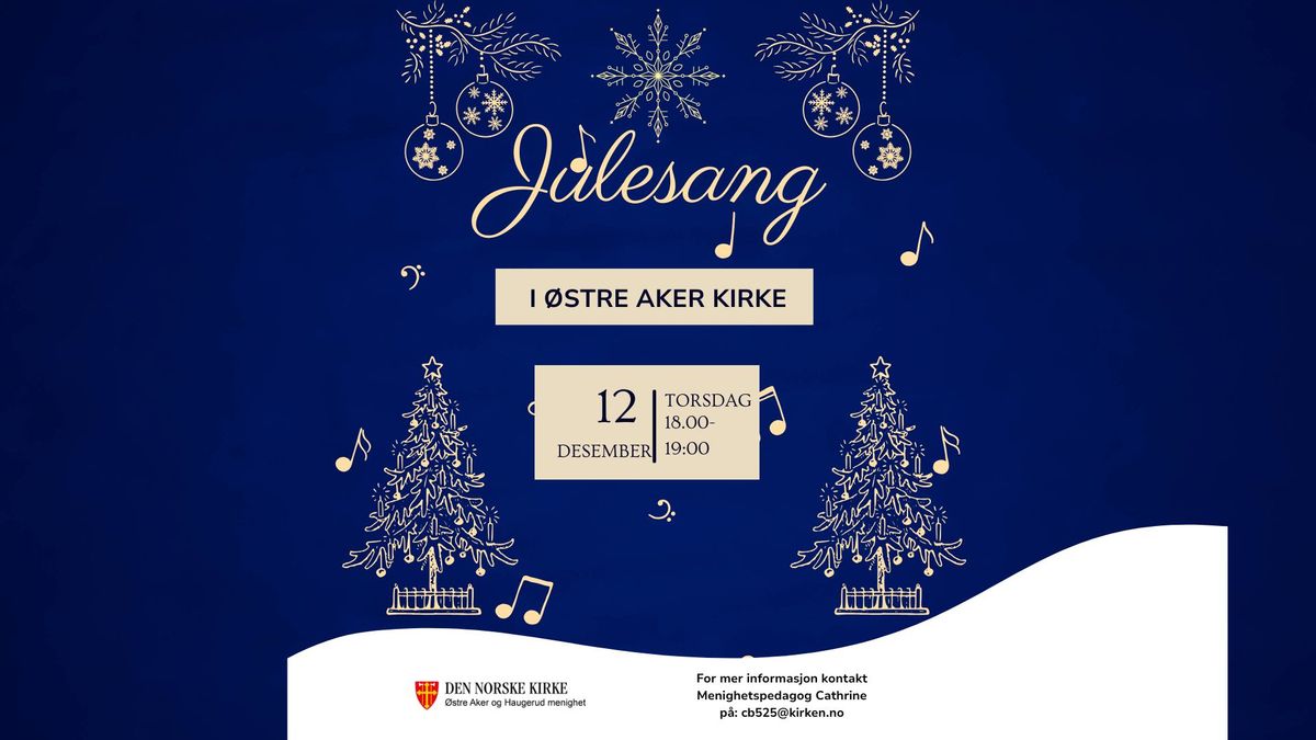 Julesang i \u00d8stre Aker kirke! 