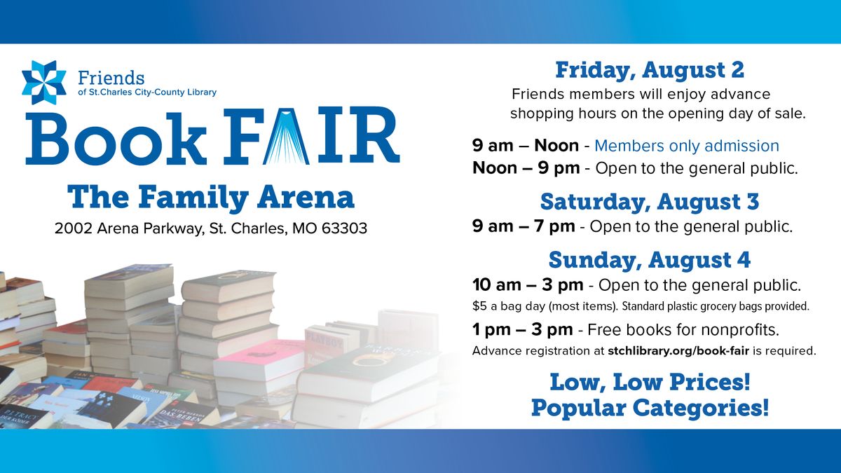 2024 Friends of the St. Charles City-County Library Book Fair