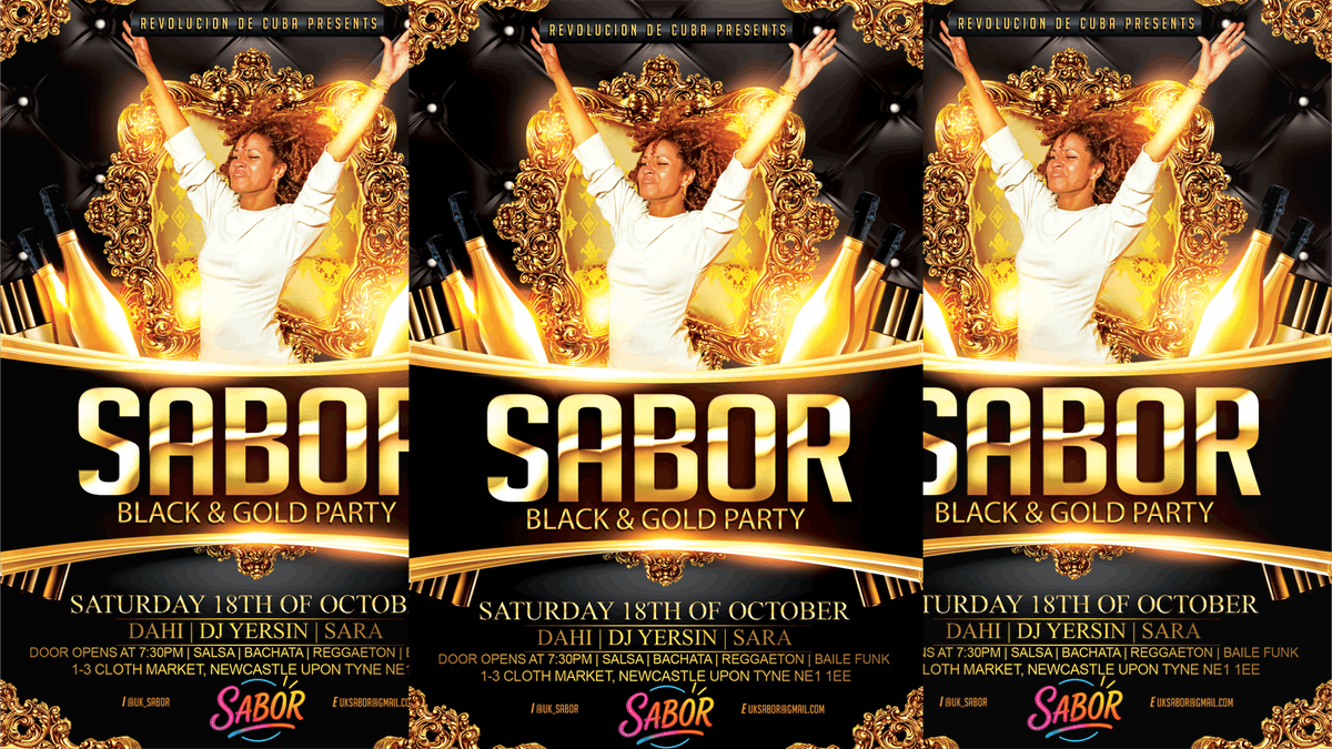 Sabor \u2013 Black &amp; Gold Latin Party 