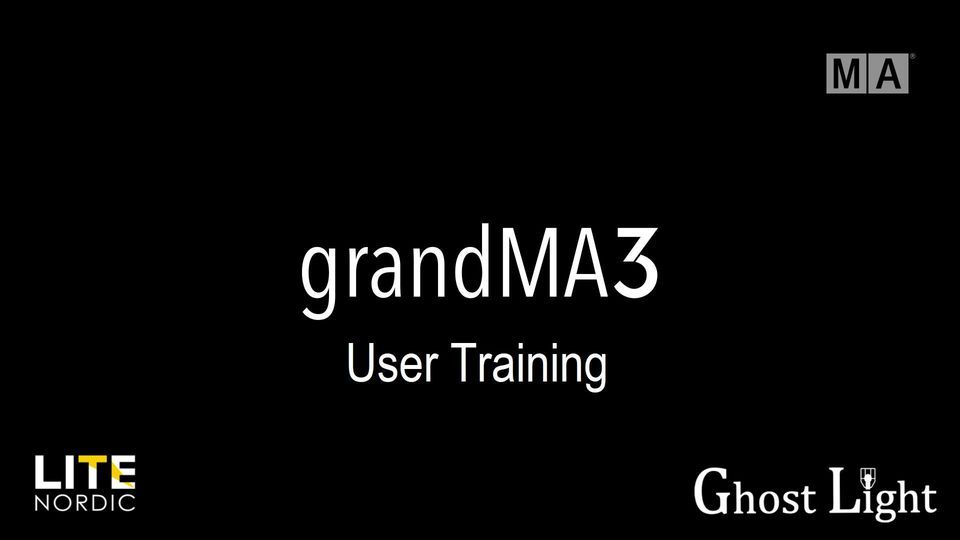 grandMA3 User Training - Oslo
