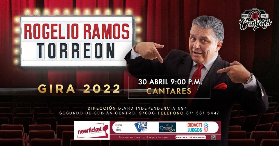 Rogelio Ramos gira 2022 en Torreon, Cantares Restaurant Grill & Bar