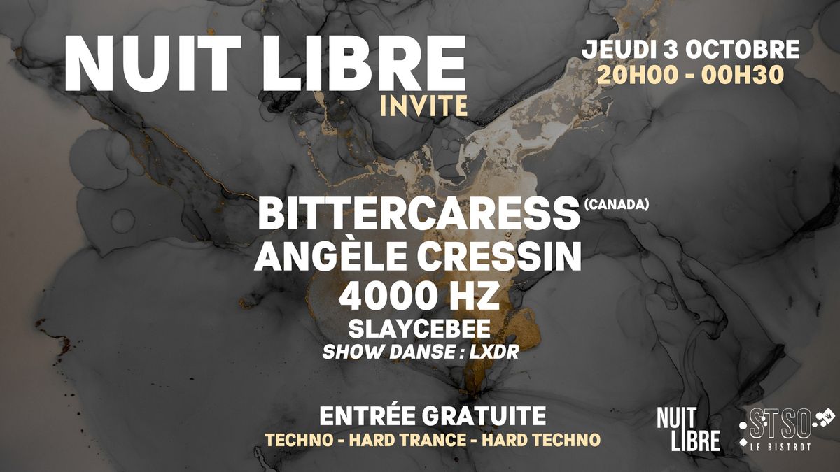 NUIT LIBRE INVITE BitterCaress - Ang\u00e8le Cressin - 4000 Hz