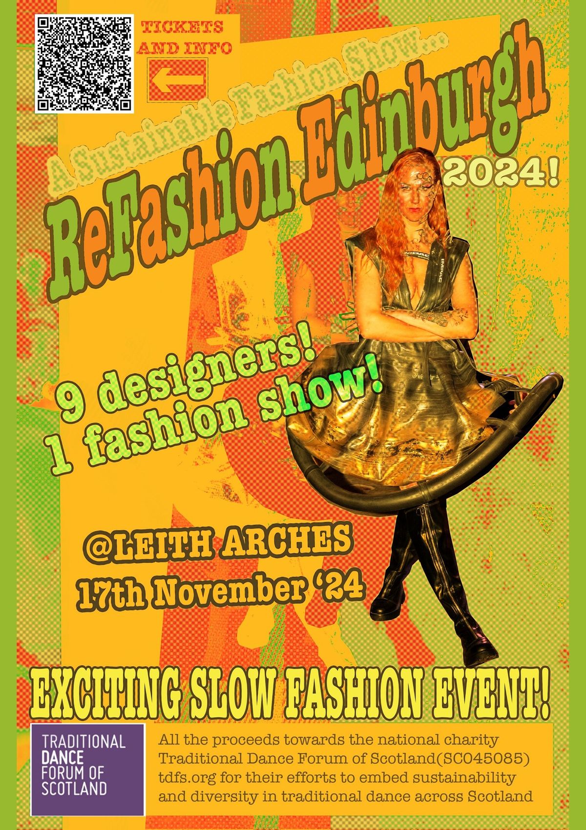 ReFashion Edinburgh: sustainable slow fashion show in aid of Traditional Dance Forum of Scotland 