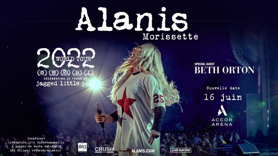 Alanis Morissette "World Tour" | Paris | 16 juin 2022