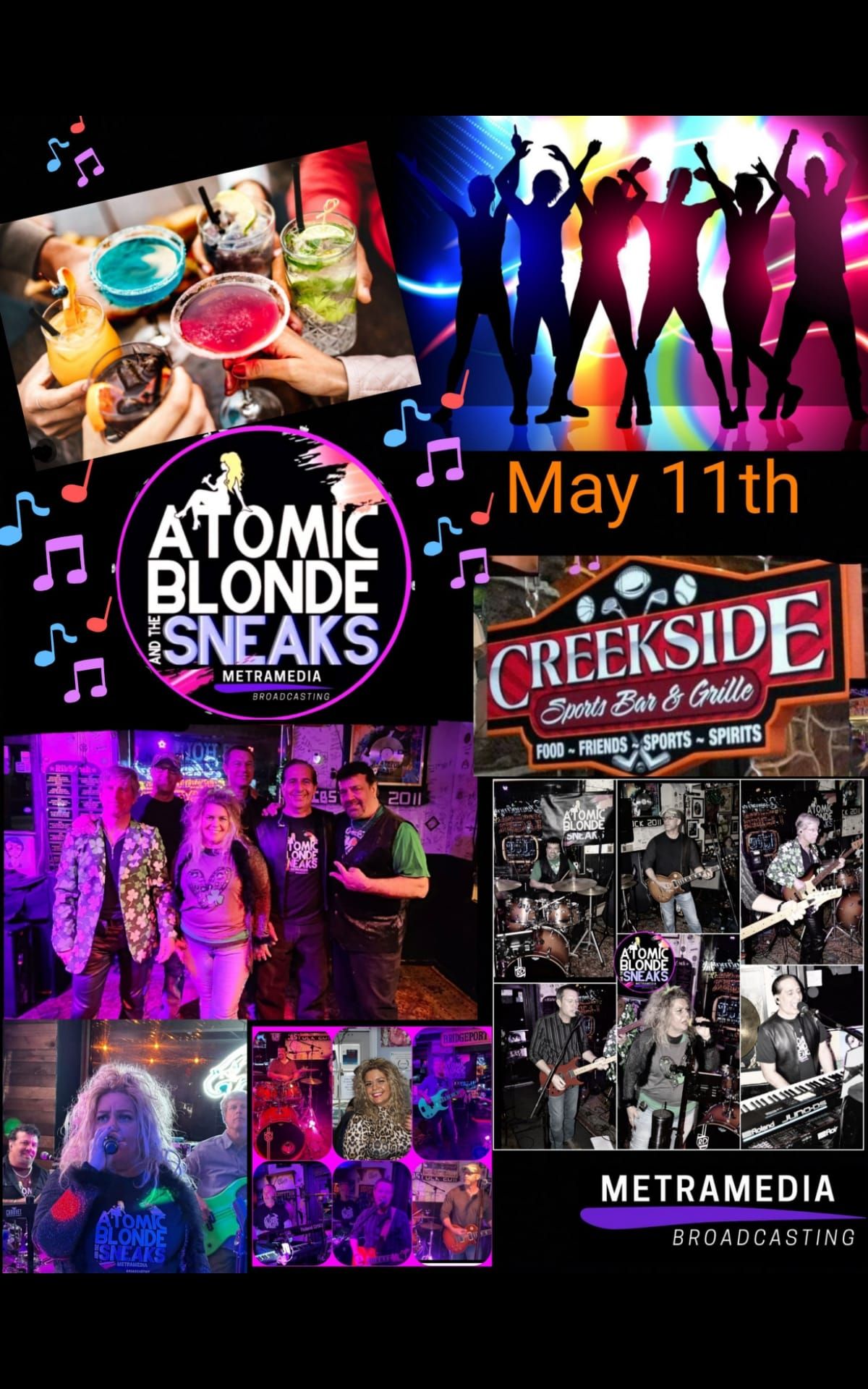 Atomic Blonde and The Sneaks Back at Creekside 