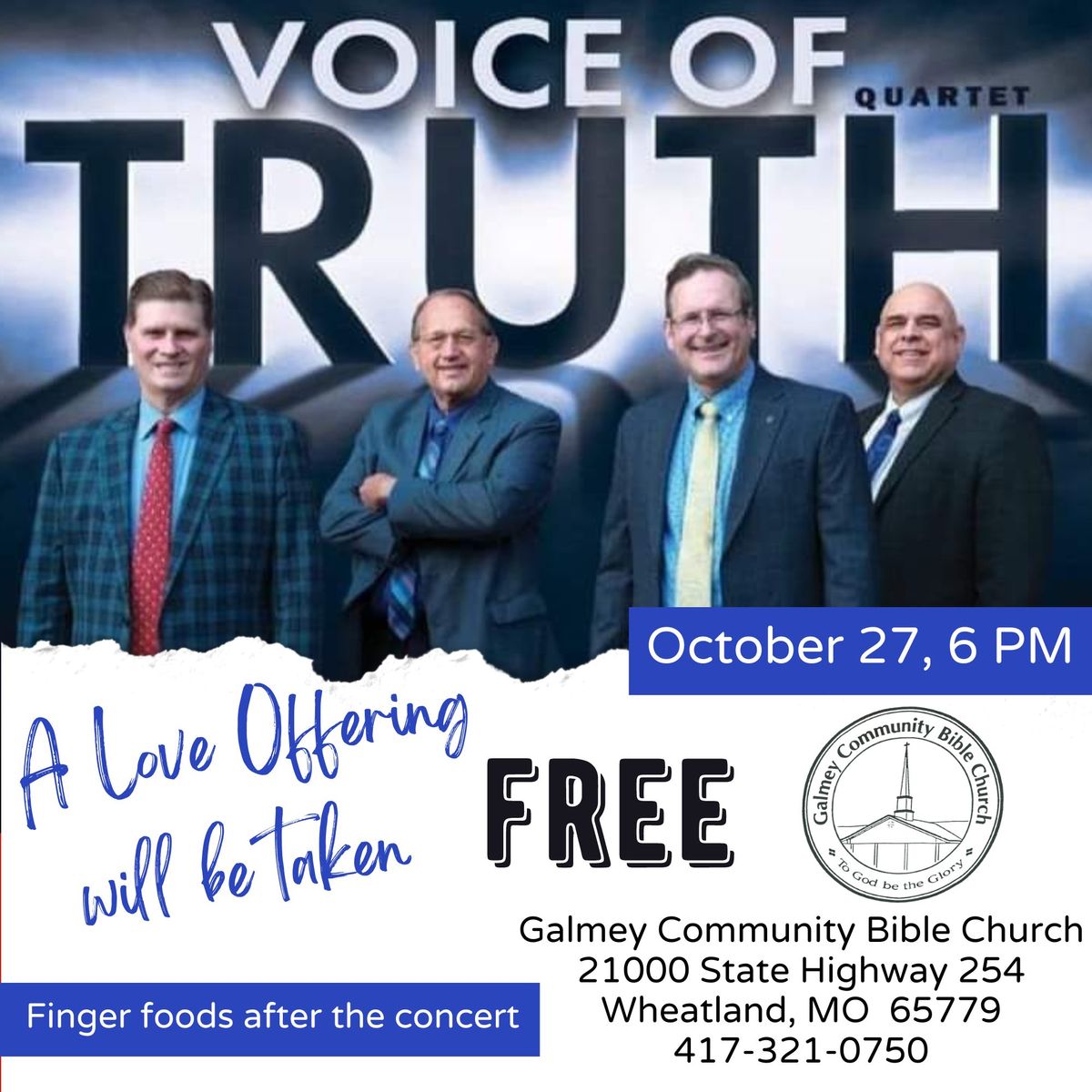 Voice of Truth Quartet in Concert