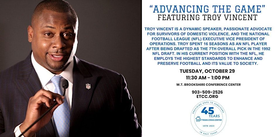 "Advancing the Game" Featuring NFL's Troy Vincent