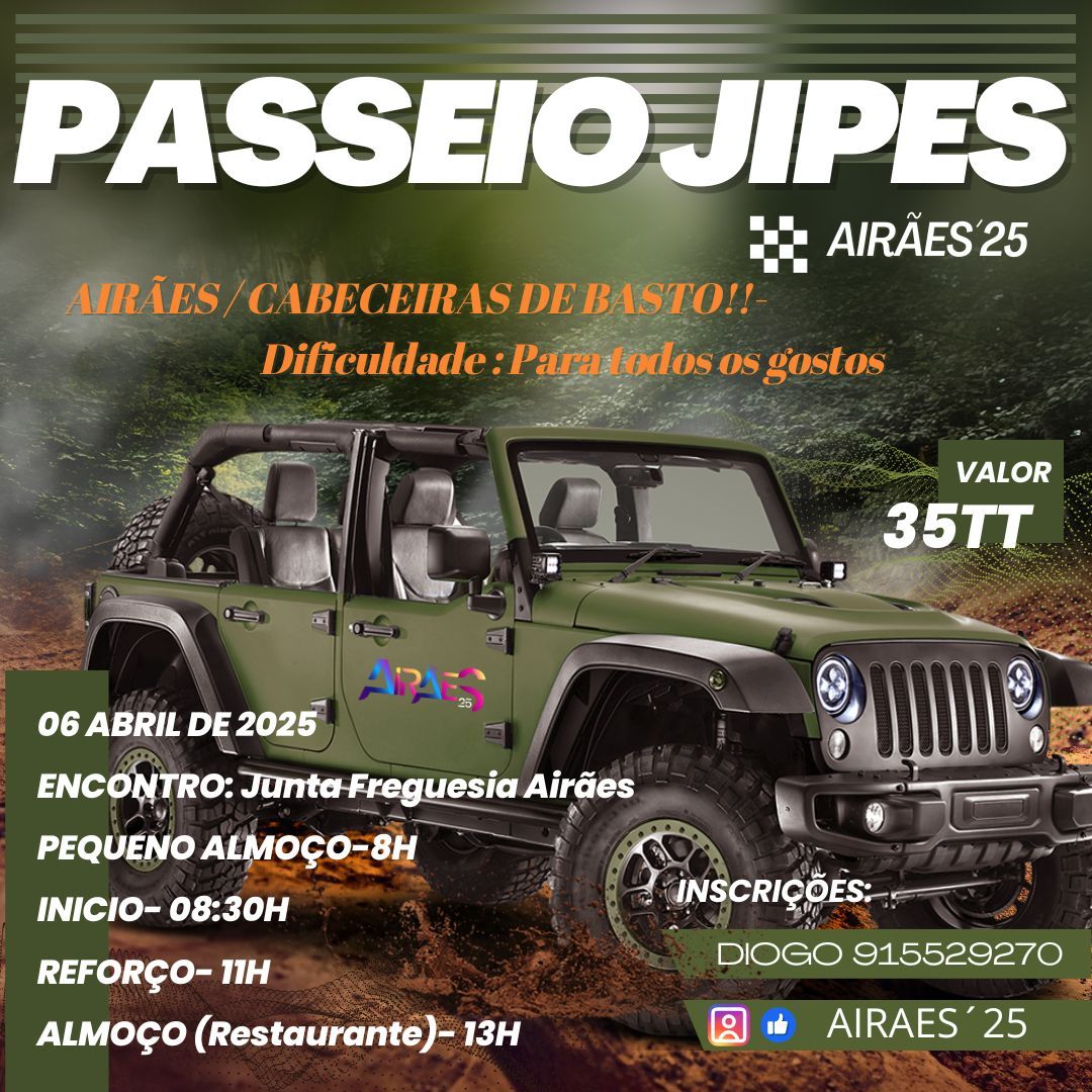 Passeio Jipes TT AIR\u00c3ES\u00b425 