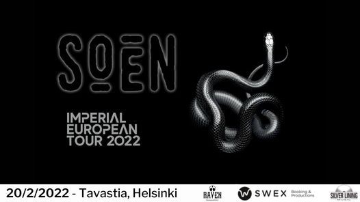 Soen \u2013 Imperial European Tour \u2013 Tavastia Helsinki 20.2.22