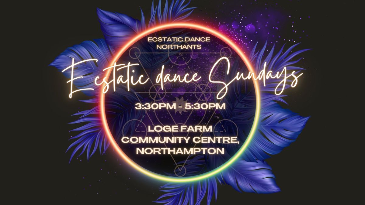 Ecstatic Dance Sundays at Lodge Farm Community Centre 4.30pm-6.00pm