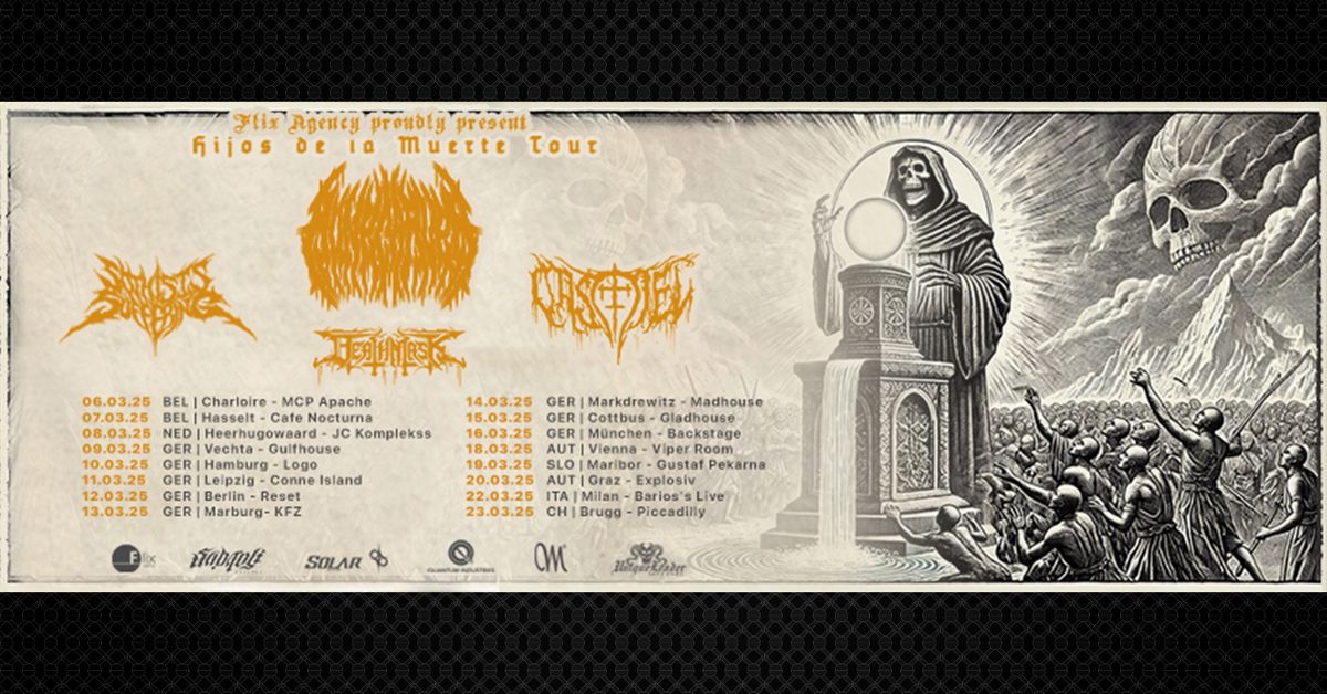 HIJOS DE LA MUERTE TOUR GRAZ - BONECARVER \/ SO THIS IS SUFFERING \/ DEATH MASK \/ CASTIEL