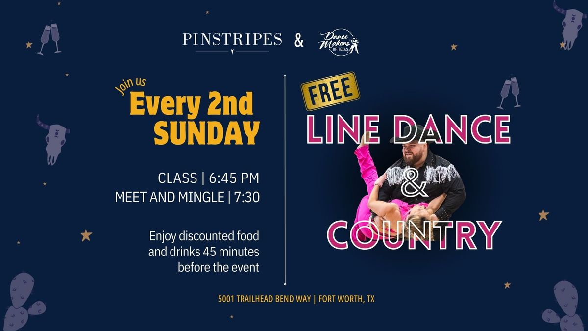 FREE Line Dance & Country Class with DanceMakers at Pinstripes Fort Worth