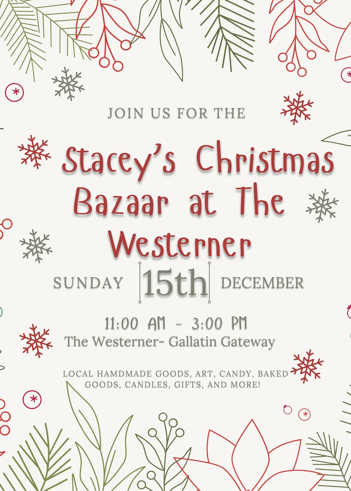 Stacey\u2019s Christmas Bazaar at the Westerner