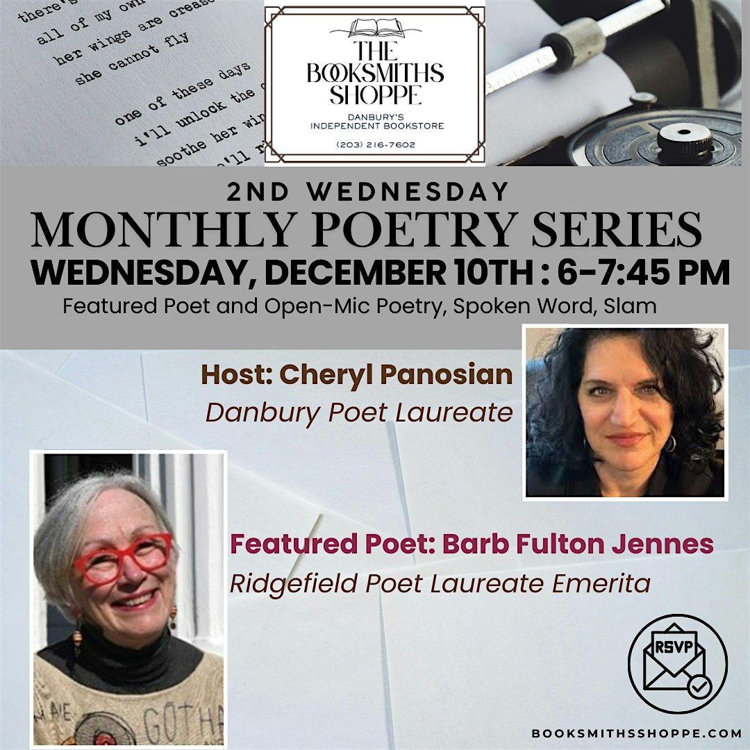 2nd Wednesday Poetry Series: Laureates Cheryl Panosian Barb Fulton Jennes