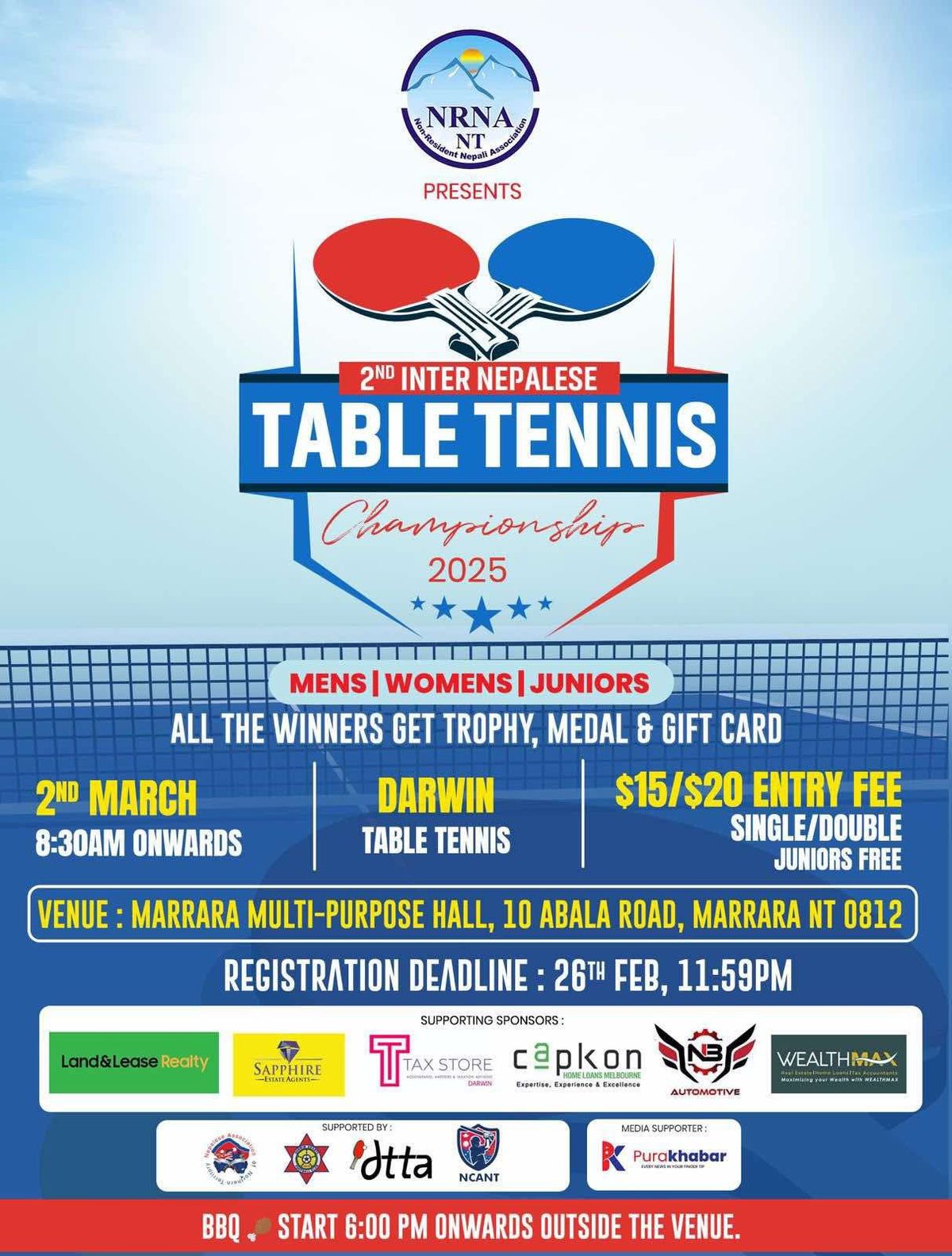 NRNA NT Table Tennis Competition