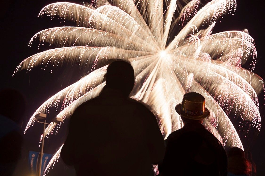 New Year's Eve Fireworks on the Waterfront