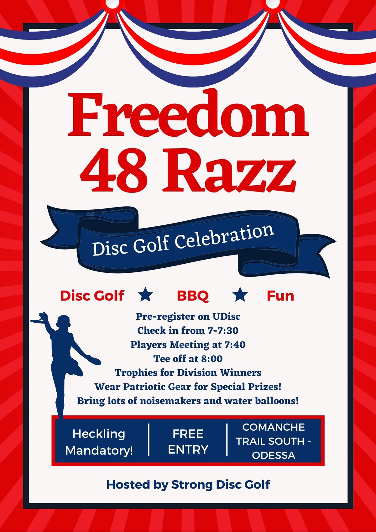 Freedom 48 Razz Disc Golf Fun Round