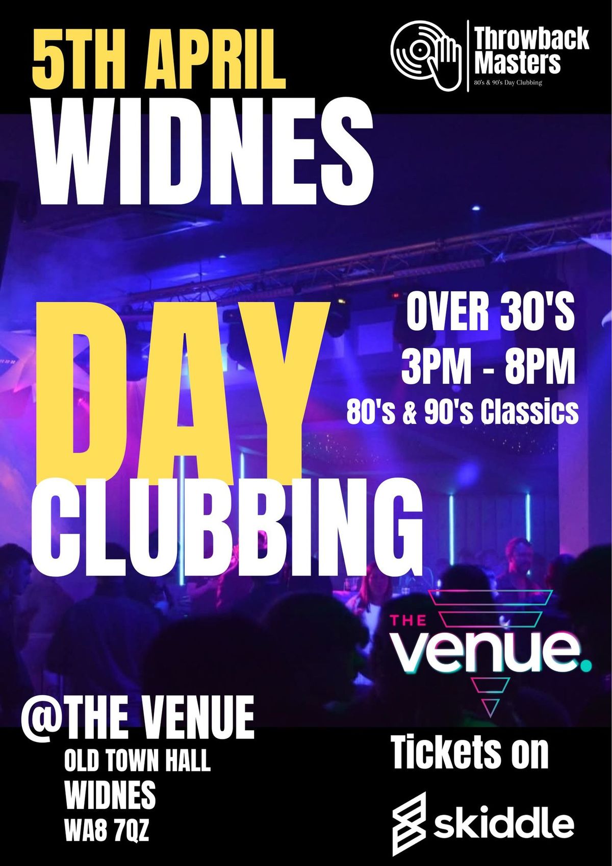 Throwback Masters Over 30's Day Clubbing 80's and 90's Classics 