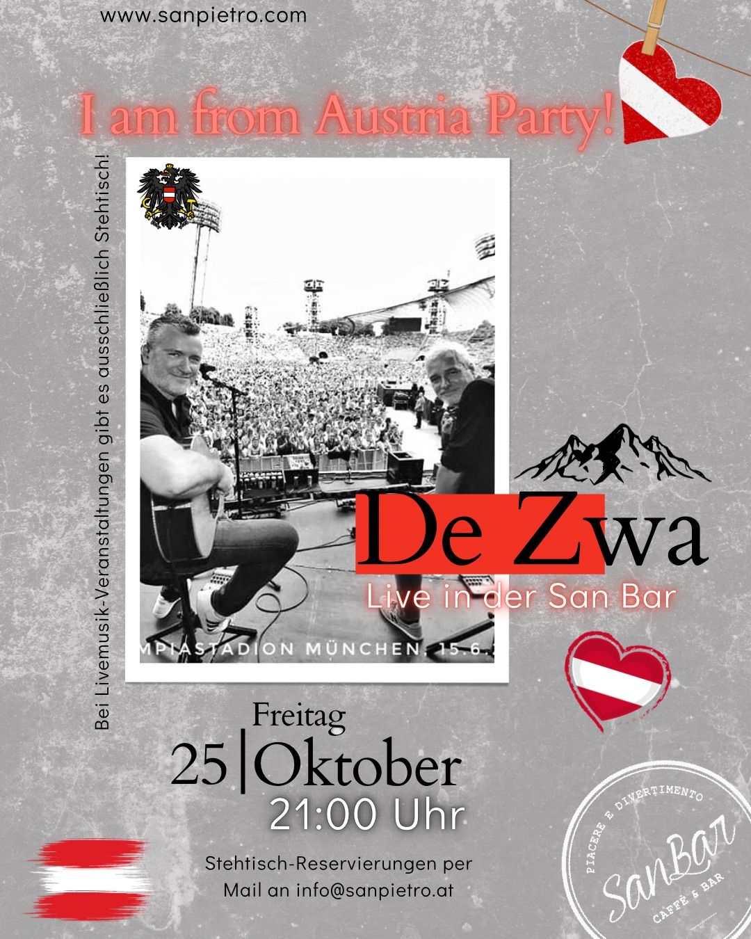 I am from Austria Party! - De Zwa Live