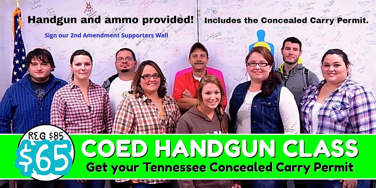 Coed: Learn to Shoot and Qualify for Your Carry Permit.