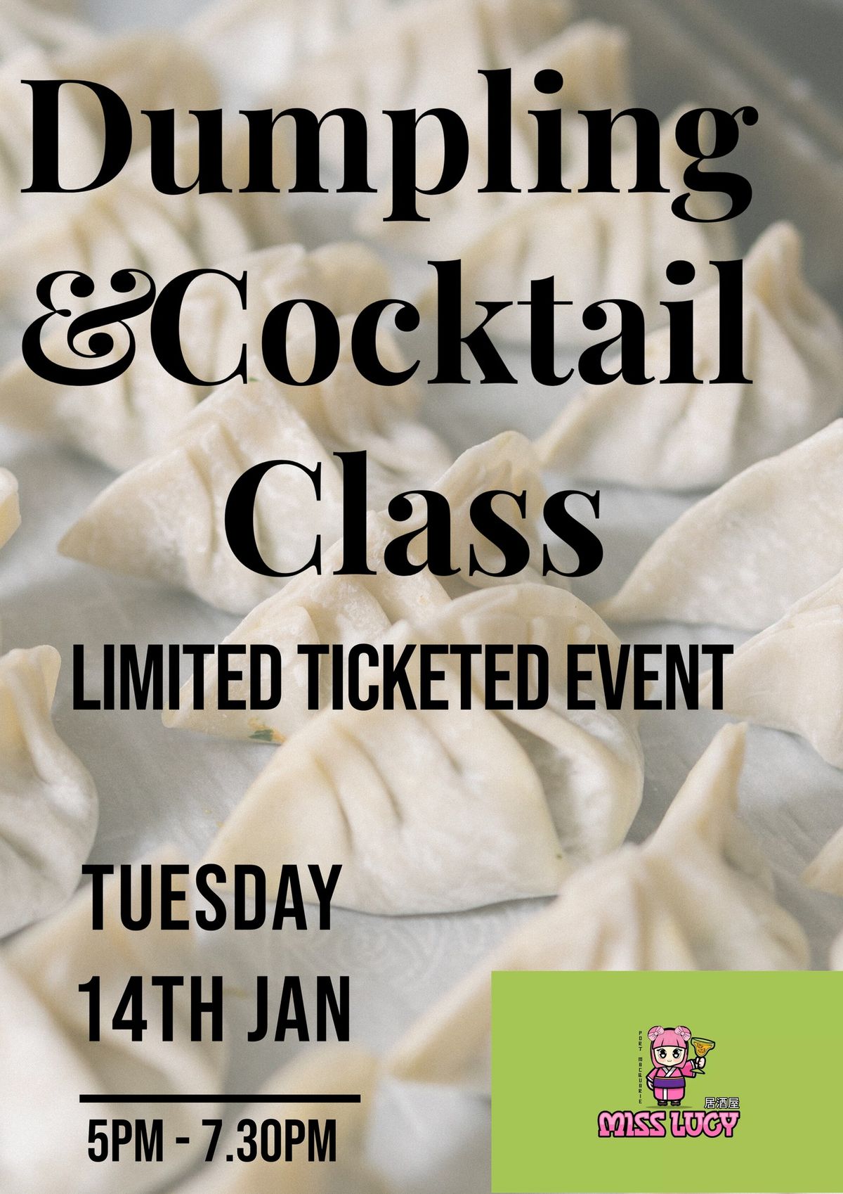 Dumpling & Cocktail Making Workshop