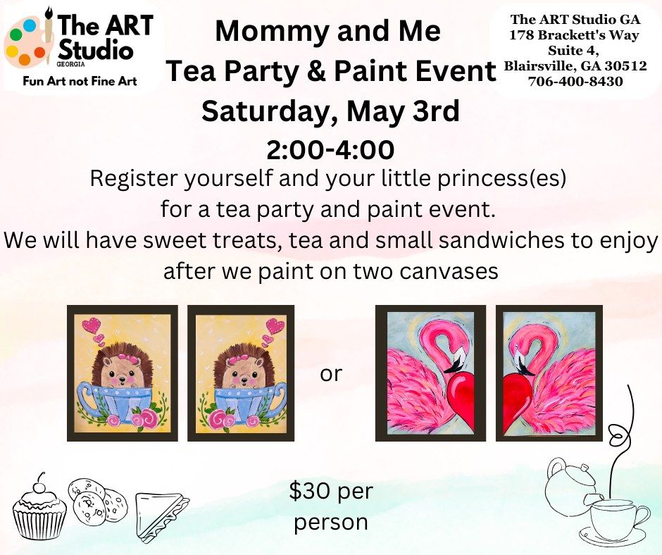 Mommy & Me Tea and Paint Party